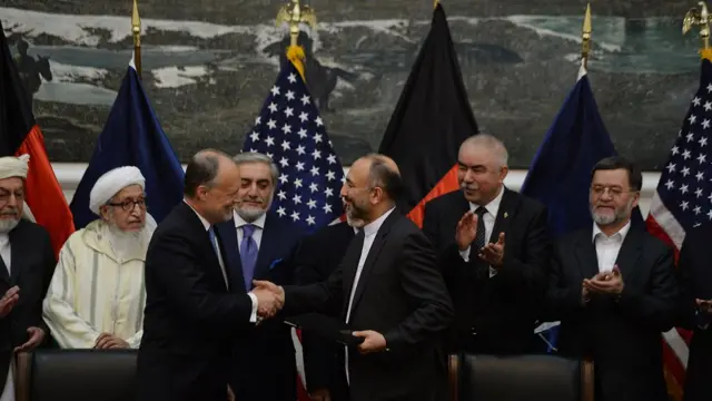 د دوه اړخيز امنيتي تړون لاسليک کېدو مراسم