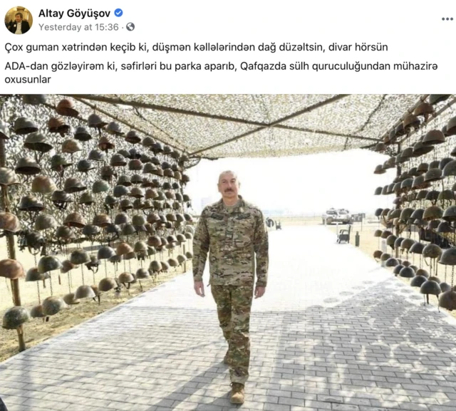 Altay Göyüşov, status