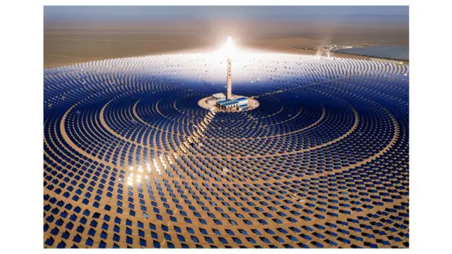 တရုတ် ကန်စုပြည်နယ်က နေစွမ်းအင်သုံး လျှပ်စစ်ဓာတ်အားထုတ်စက်ရုံ