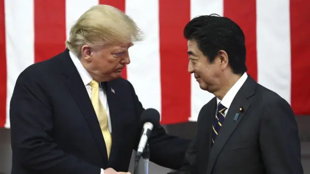 آبه و ترامپ