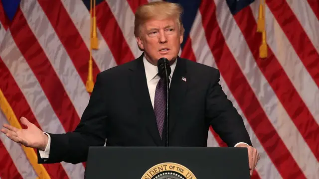 Donald Trump presagia una nueva era de rivalidad entre potencias en la que  Rusia y China retan la influencia de Estados Unidos - BBC News Mundo