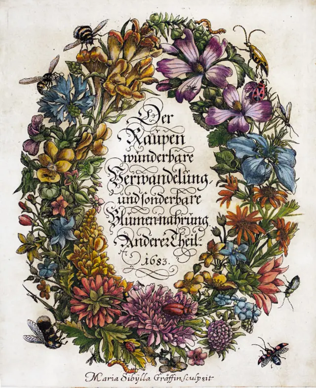 El hermosamente decorado frontispicio de "La metamorfosis" de 1863.