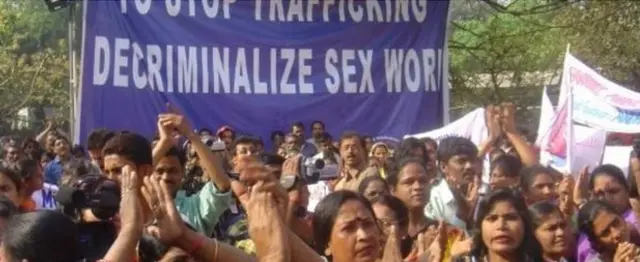 సెక్స్ వర్కర్ల ఆందోళన