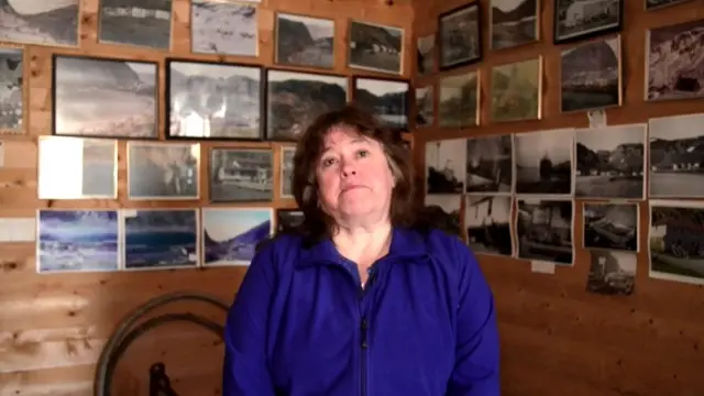 Margaret Collins en el museo