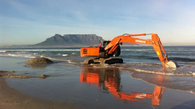 Escavadeira na praiaaajogo casinoCidade do Cabo