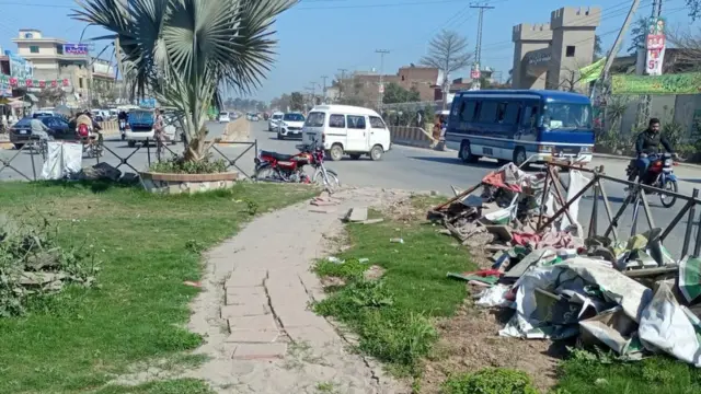 مجسمے ڈسکہ میں لڑکوں کے سکول کے سامنے نصب کیے گئے تھے