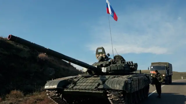 Российские миротворцы в Нагорном Карабахе 10 ноября 2020 года