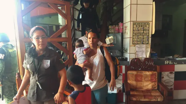 Redada en hotel de Tapachula.