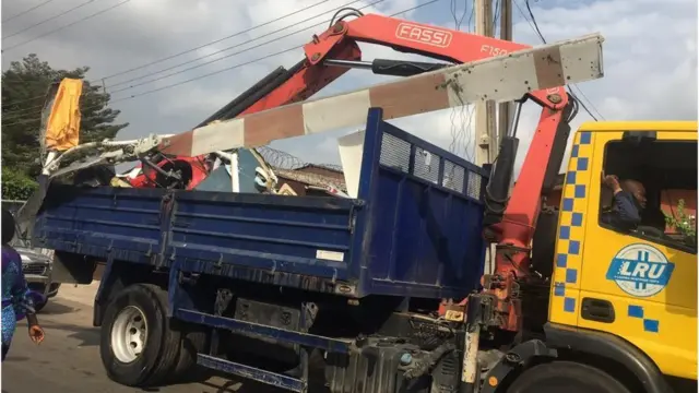 Helicopter crash in Opebi Lagos today