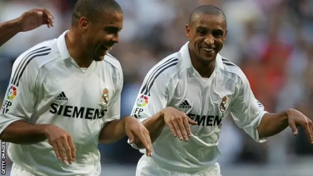 Ronaldo da Roberto Carlos su ne 'yan Galacticos
