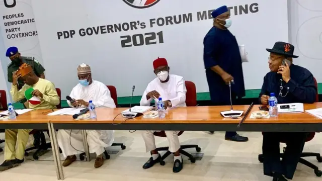 PDP governor's meeting: Àwọn gómìnà lẹ́gbẹ́ òṣèlú PDP ti bẹ̀rẹ̀ ìpàdé ẹgbẹ́ nílùú Ibadan