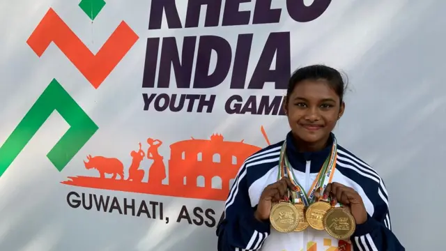 தீபா கர்மாகரைப் போன்றே நான்கு தங்கப் பதக்கங்களை வென்ற ஜிம்னாஸ்ட் பிரியங்கா