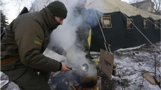 Для жителів Авдіївки розгорнули пункти обігріву. Авдіївка, 31 січня 2017 року.