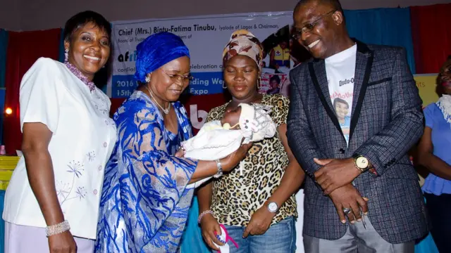 Dr Oscar Odiboh and some women