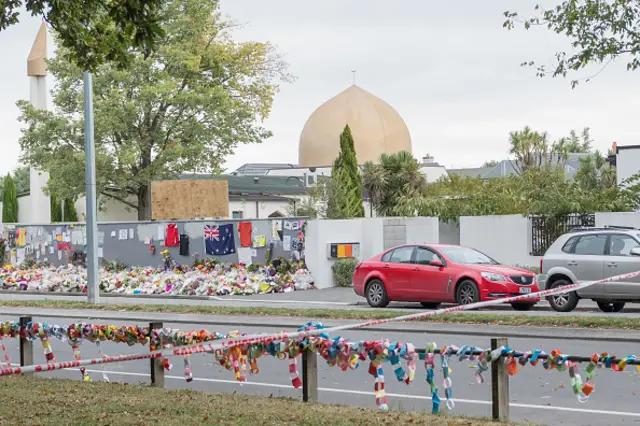 نمایی از مسجد نور، یکی از دو مسجدی که هفته گذشته هدف حمله قرار گرفت
