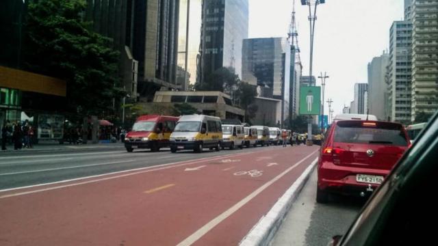 Vans escolarescomo fazer aposta da mega sena onlineprotesto na Avenida Paulista