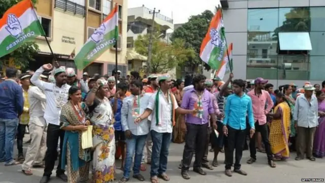 ਕਾਂਗਰਸੀ ਮੁਜ਼ਾਹਰਾ