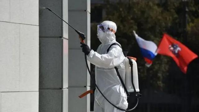 Россия, коронавирусдан дезинфекция