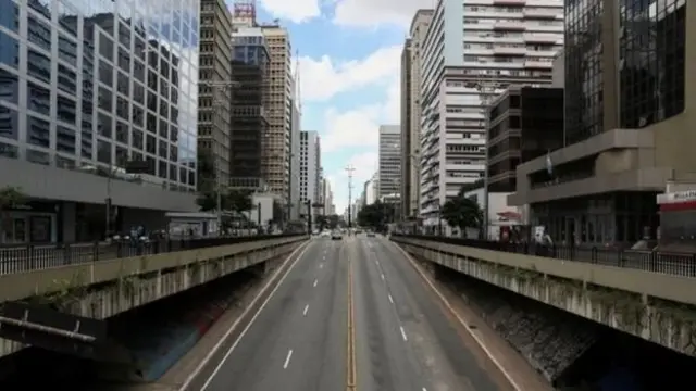 Avenida Paulista vazia