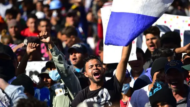 Caravana de migrantes.