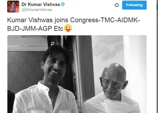 कुमार विश्वास का ट्वीट