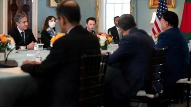 মার্কিন কর্মকর্তাদের সঙ্গে বাংলাদেশের প্রতিনিধি দলের বৈঠক