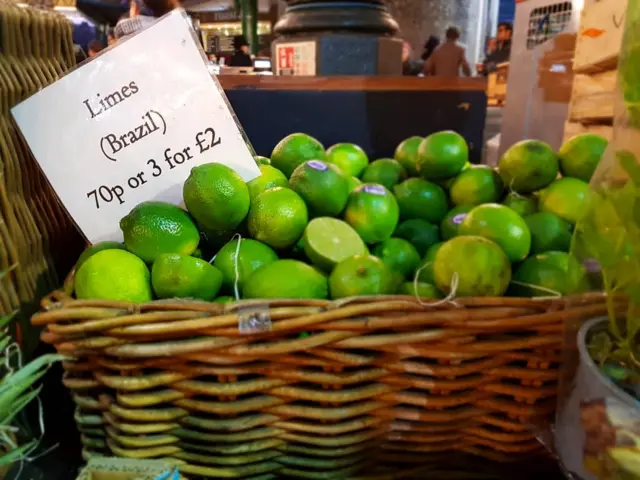 Limões do Brasil vendidosum mercadoLondres