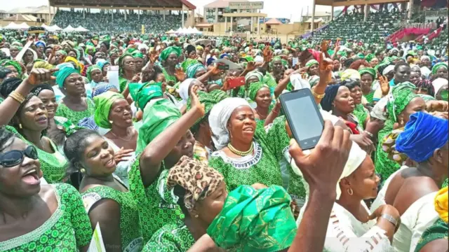Awọn obinrin ipinlẹ Ekiti nibi ajọyọ ayajọ awọn obinrin lagbaye
