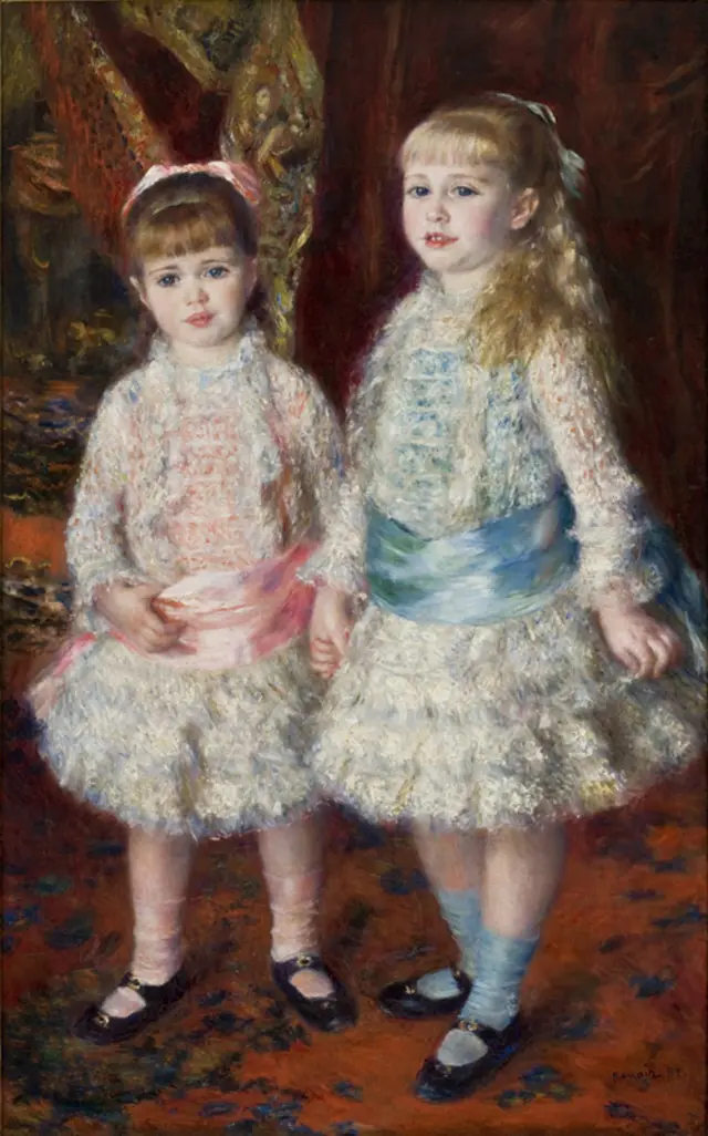 Pintura 'Alice e Elisabeth Cahen d'Anvers', mais conhecida como 'Rosa e azul', do pintor impressionista francês Renoir,bet365se1881 e que faz parte do acervo do Masp,bet365seSão Paulo