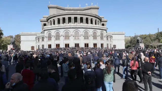 Митинг на площади Свободы в Ереване 11 ноября