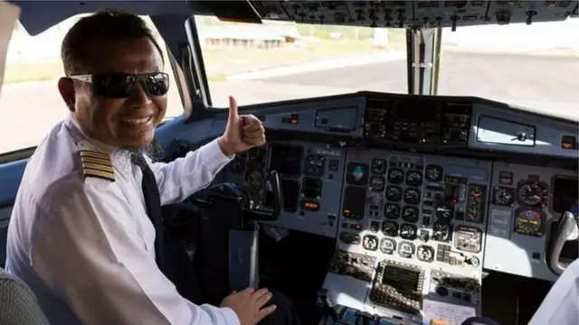 A pilot for a commercial airline