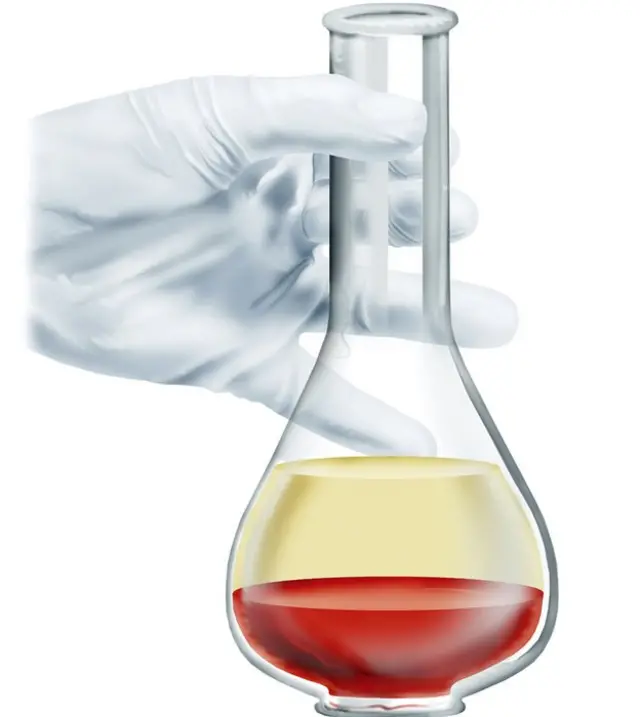 Plasma y glóbulos separados