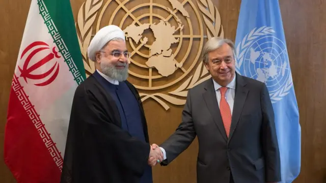 آنتونیو گوترش و حسن روحانی