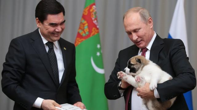 Путин и Бердымухамедов