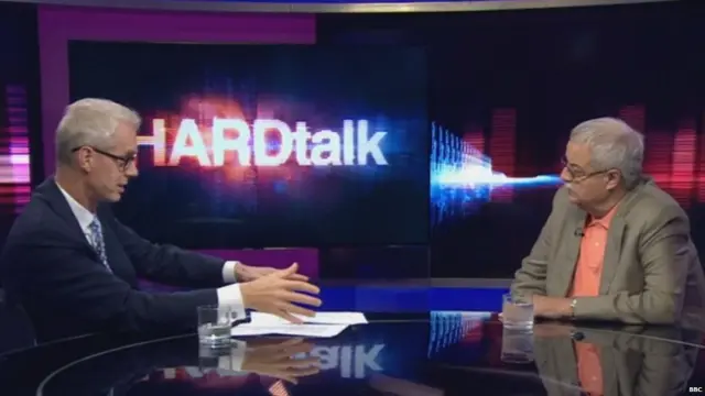 बीबीसीच्या हार्ड टॉक कार्यक्रमात बोलताना हमीद हारून