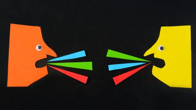 collage - conversación