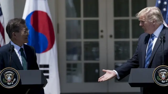 Madaxweynaha Kuuriyada Koonfureed Moon Jae-in ayaa booqday Washington