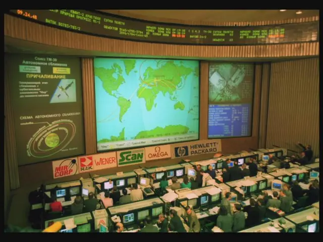 Centro de control espacial en Moscú