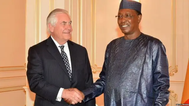 Rex Tillerson and Idriss Deby