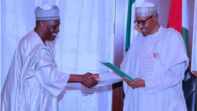 Onyeisiala Muhammadu Buhari na Babagana Kingiggbe