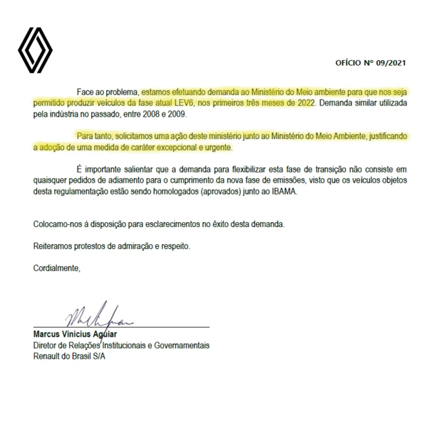Documento com trechos destacados