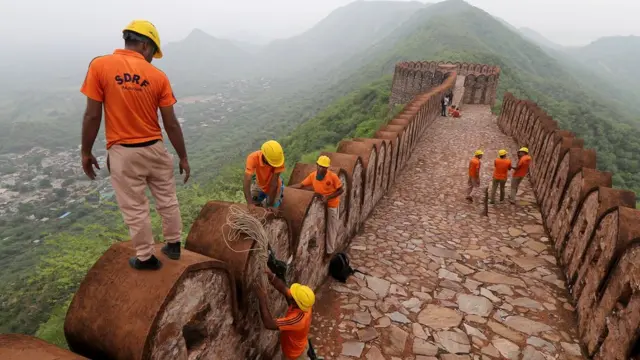 Benteng Amer di Jaipur, India