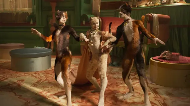 Naoimh Morgan, Francesca Hayward and Danny Collins in Cats