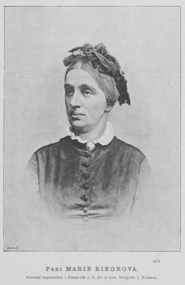 Марие Риегрова-Палацка. 1891-жыл. Википедия