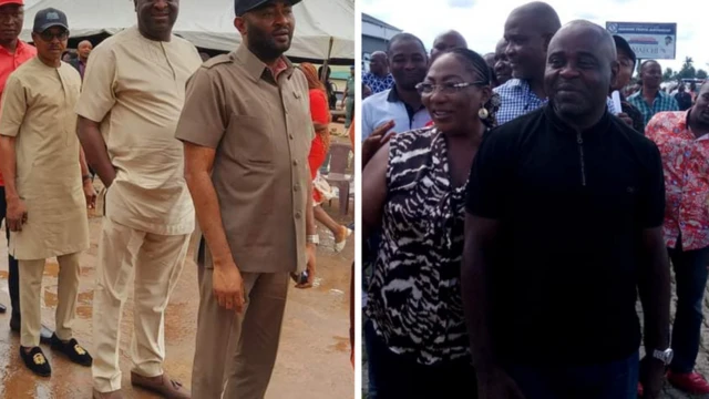 Some polticial party members during dia congress