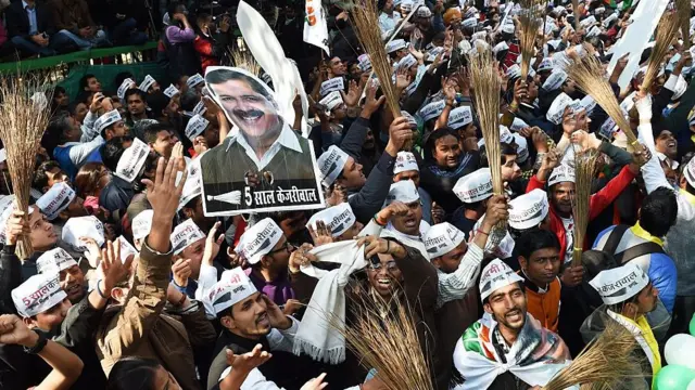 2015માં આમ આદમી પાર્ટીનો વિજય