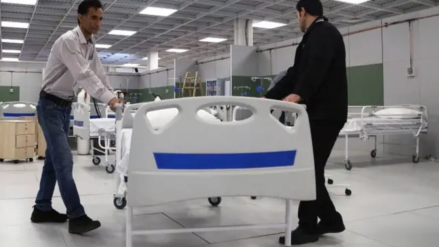 Temporary hospital being prepared in Iran
