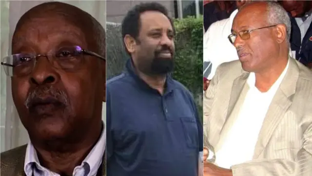 ኣቶ ሌንጮ ለታ [ጸጋም]፣ ተስፋዬ ገብረኣብ [ማእኸል] ኣቶ ገብሩ ኣስራት [የማን]