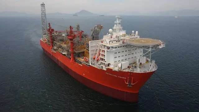 A handout photo on behalf of Ithaca Energy shows a floating production storage and offloading vessel which will be used on the newly-approved Rosebank oil field