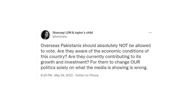 اوورسیز پاکستانی، ووٹ، حق